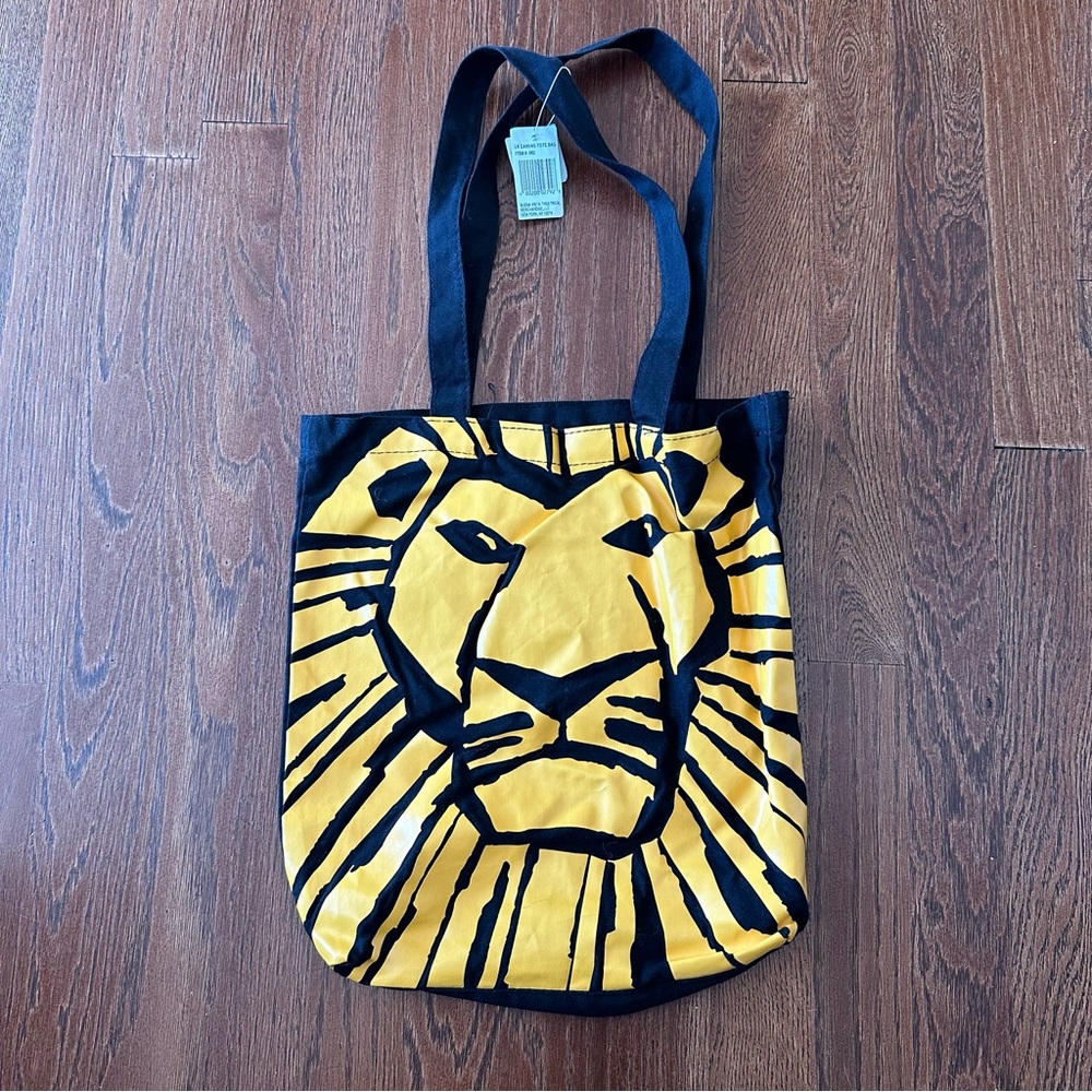 Lion King Broadway Retired Graphic Tote Bag in Yellow and Black